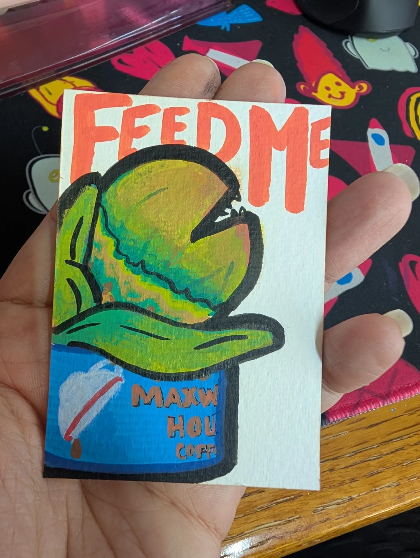 Big Bad Mutha from Outer Space! aceo art card