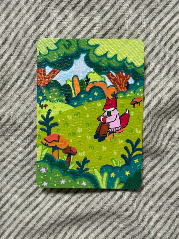 Coffee Time aceo art card