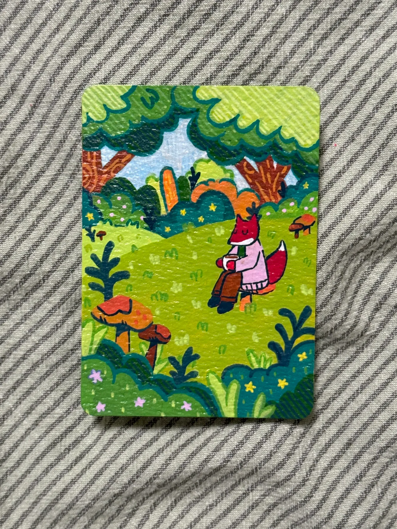 Coffee Time aceo art card