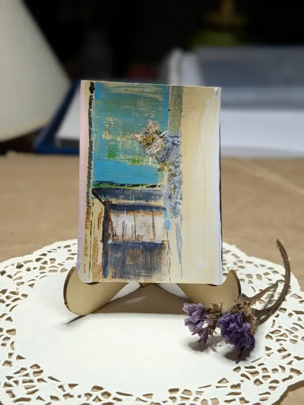 City cat aceo art card