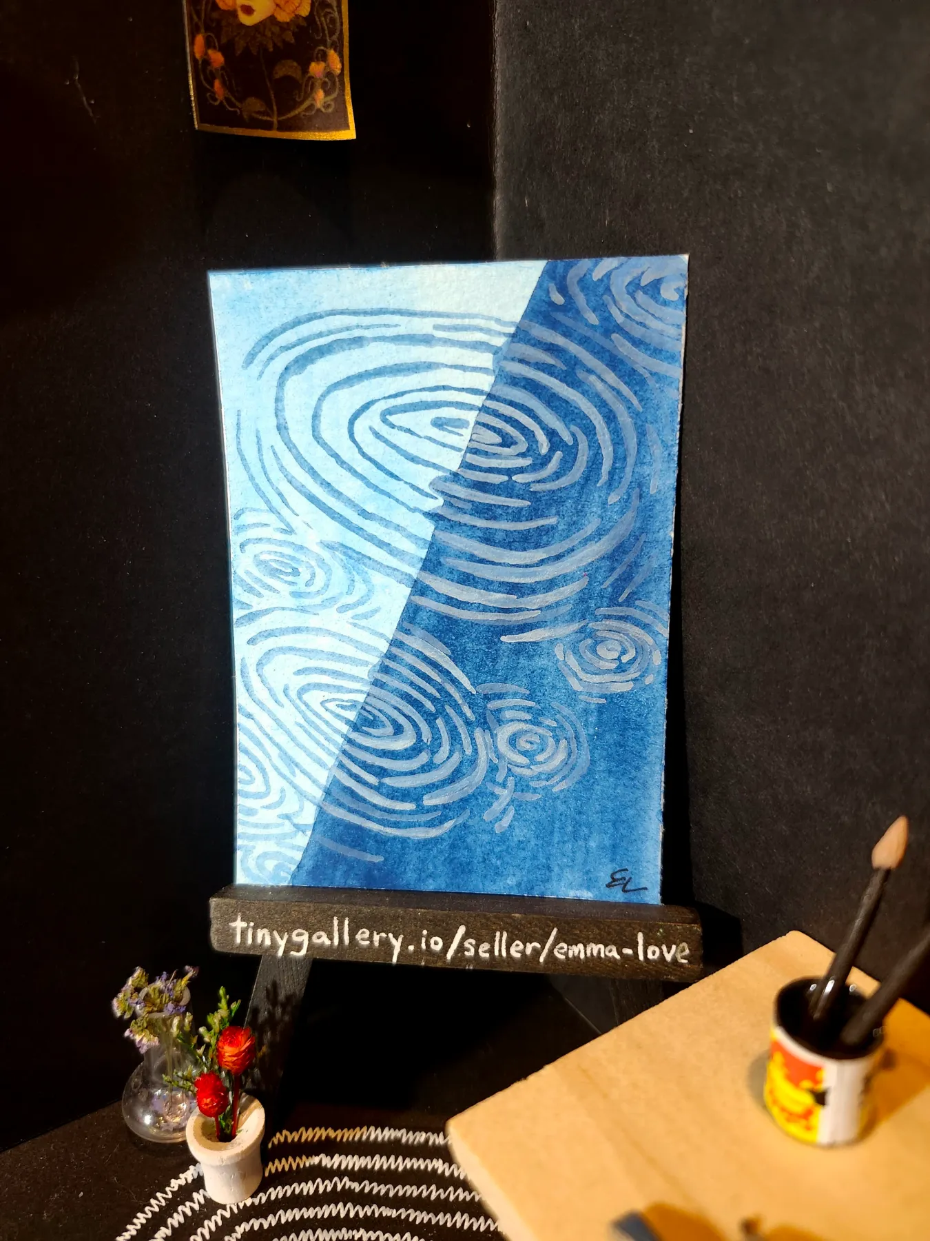 Rain 2 aceo art card