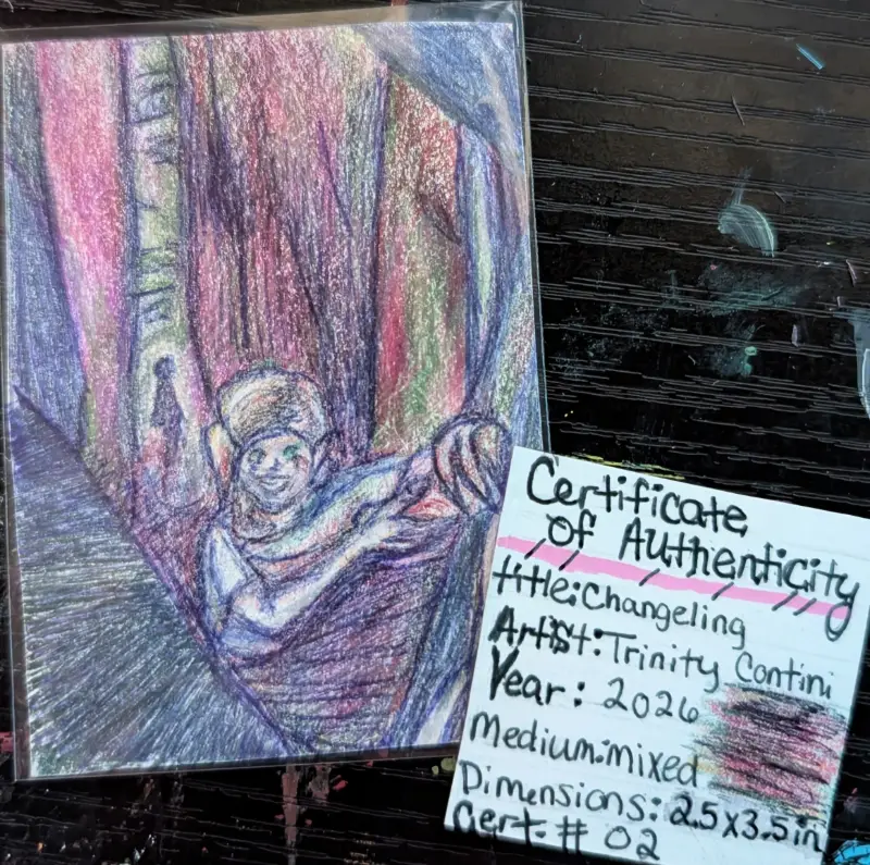 Changeling aceo art card