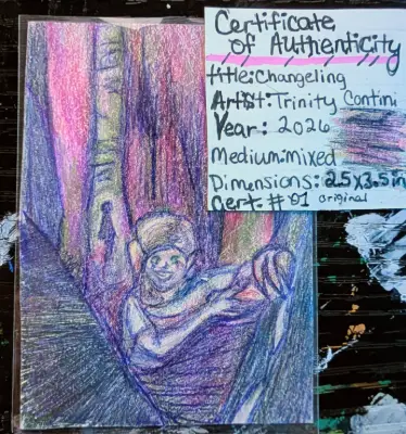 Changeling aceo art card thumbnail 2