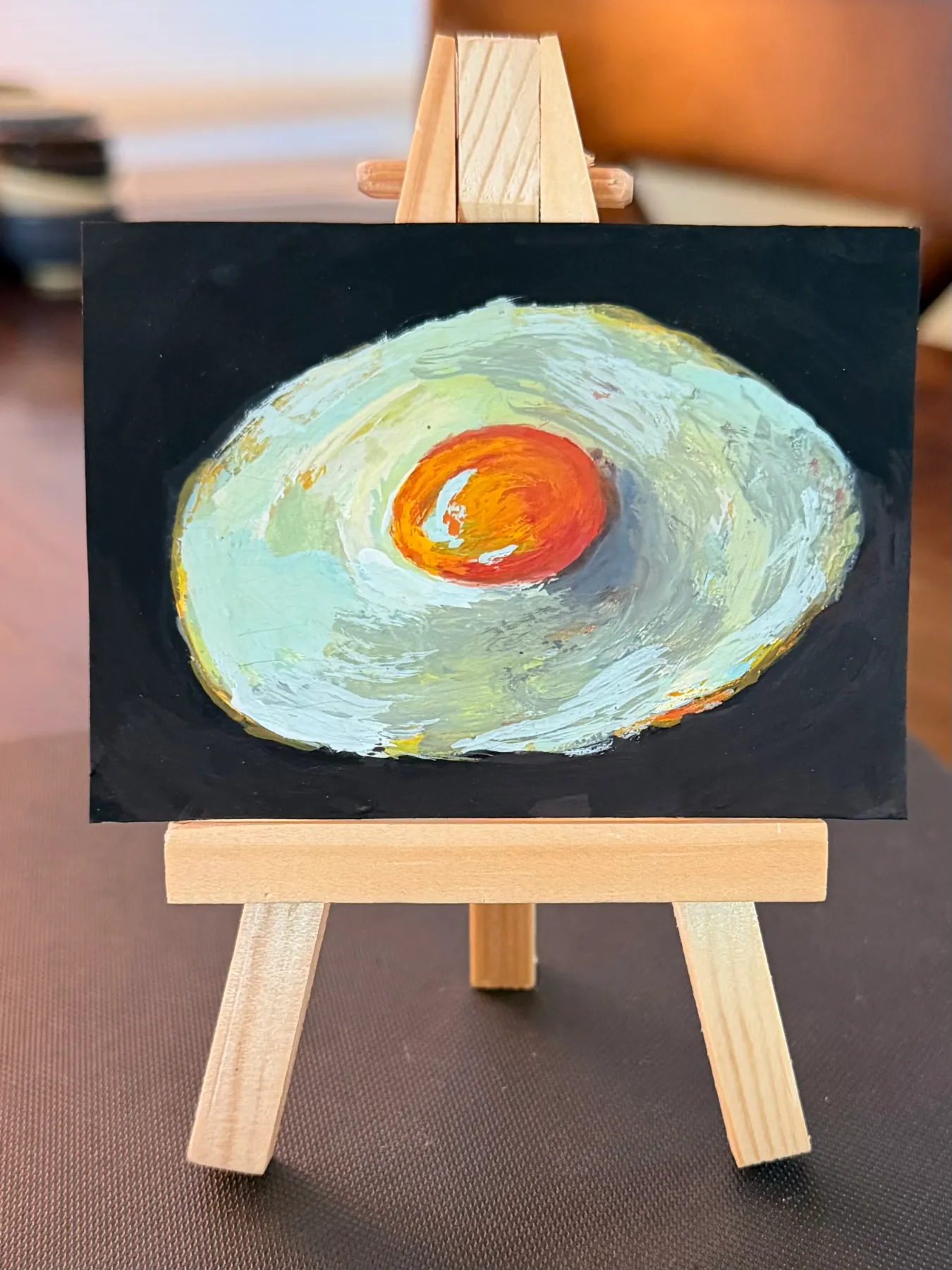 Fried Egg 1 aceo art card