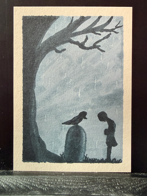 The Messenger aceo art card