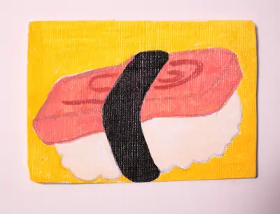 Sushi #1 aceo art card thumbnail 2