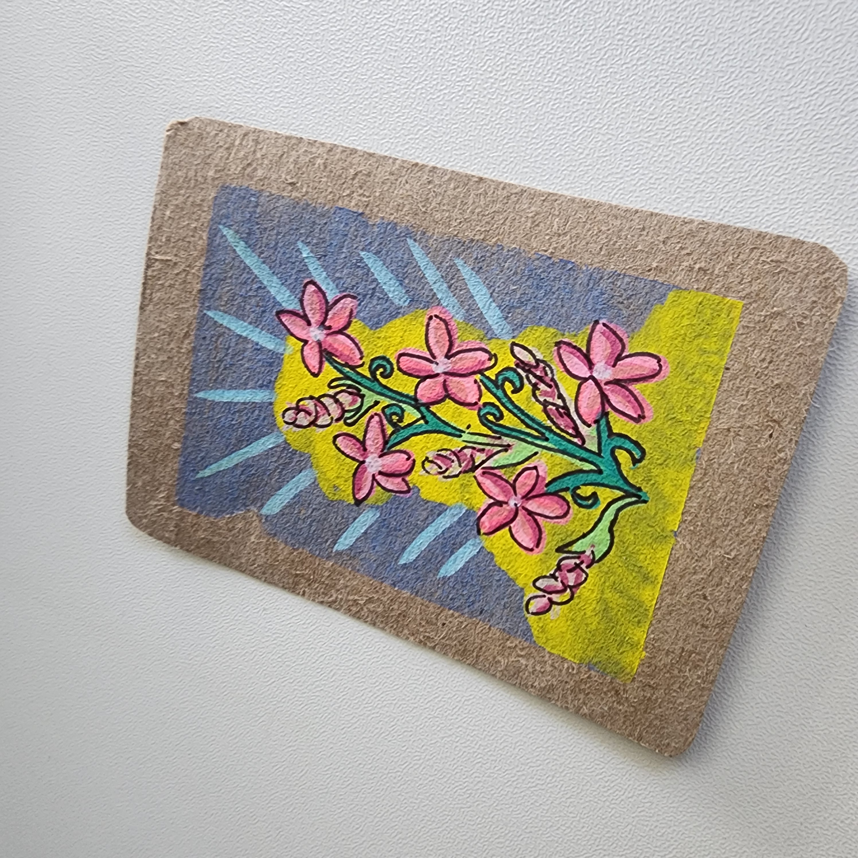 Floral Glow aceo art card thumbnail 2