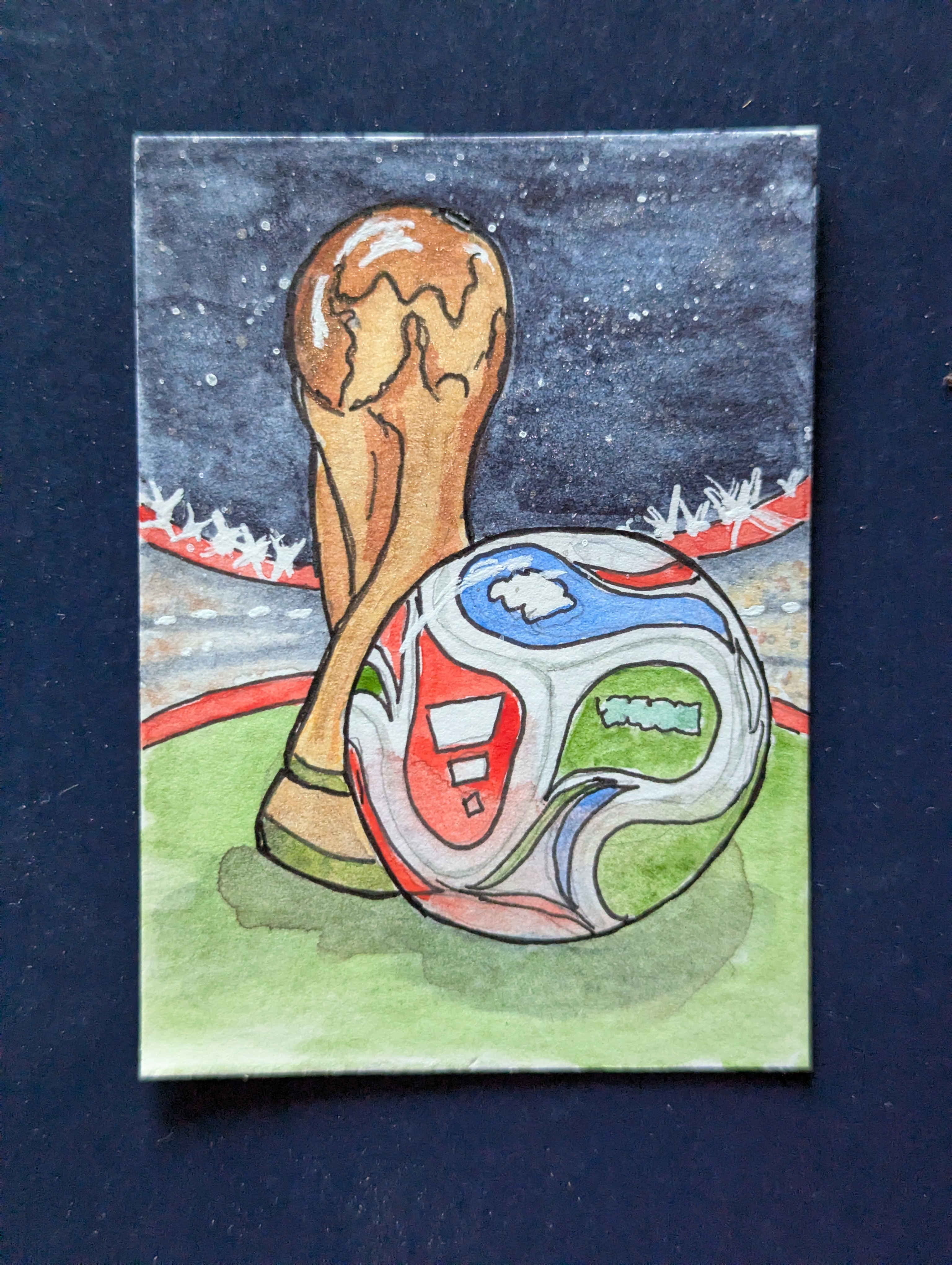 World Cup aceo art card thumbnail 1