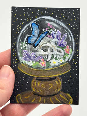 Mini world terrerium aceo art card thumbnail 3