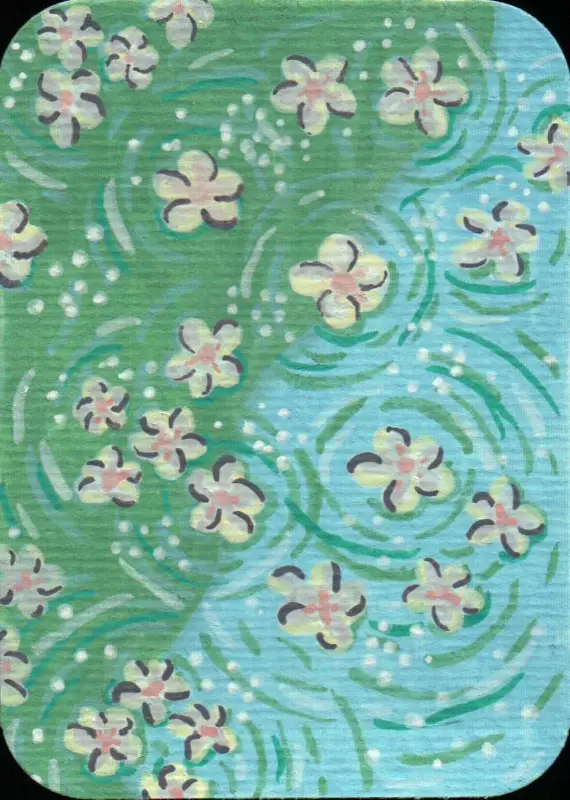 Ripples aceo art card