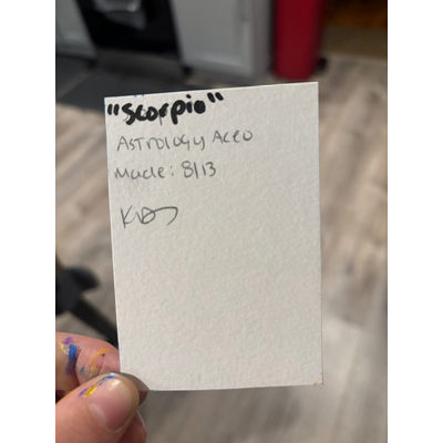 Scorpio Constellation / Astrology aceo art card thumbnail 2