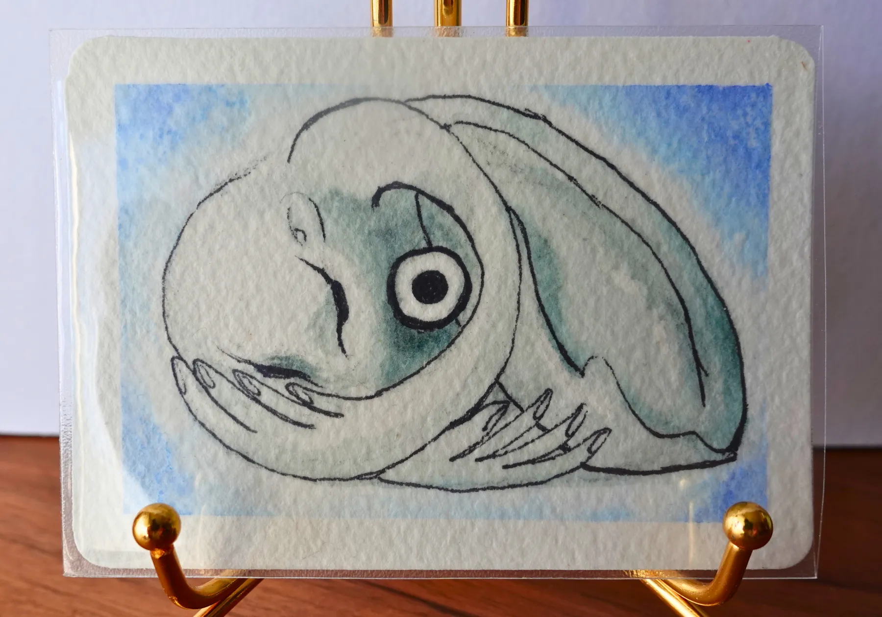 Shell aceo art card