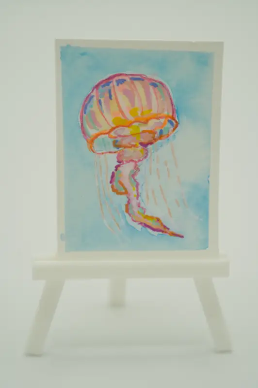 Jellyfish aceo art card