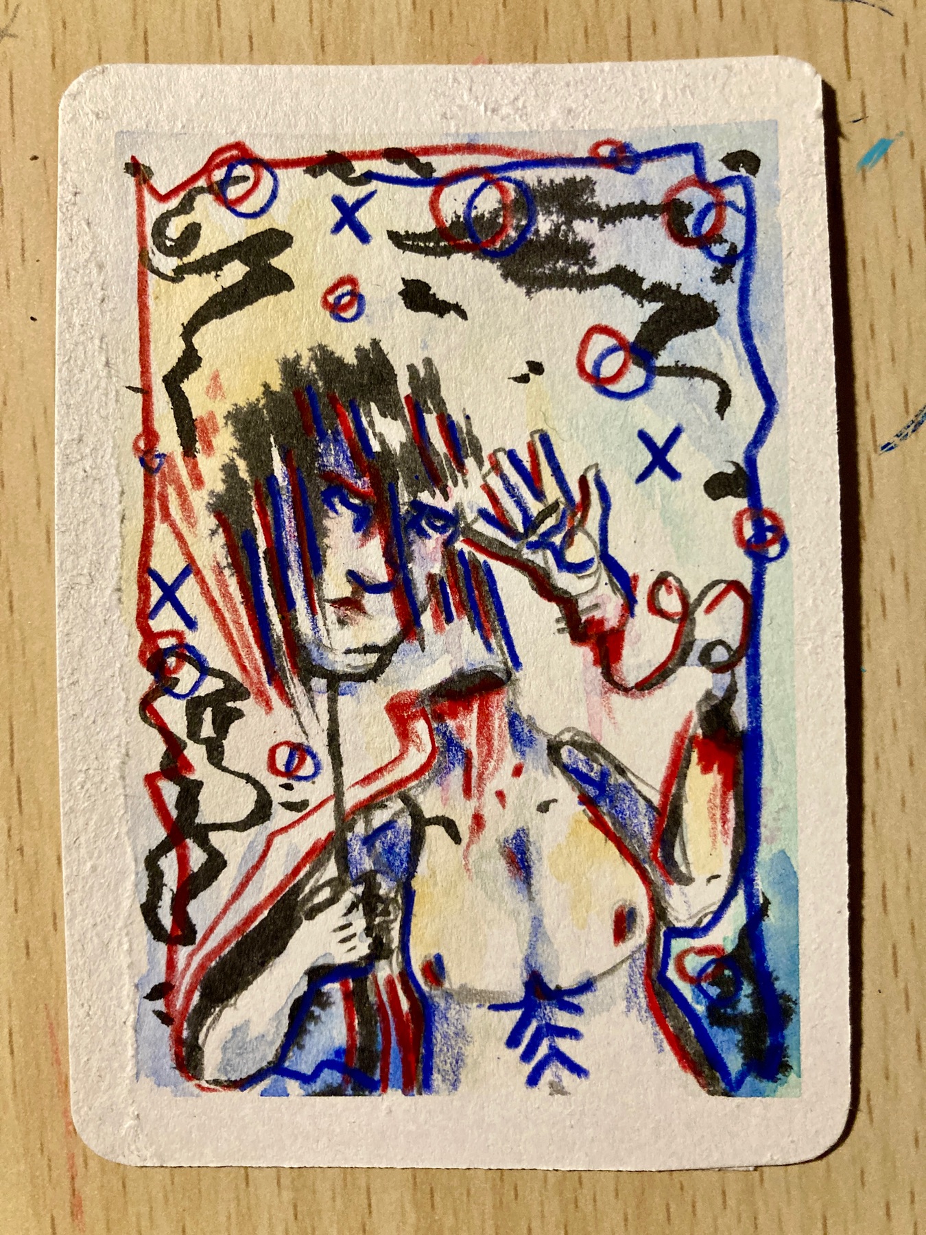 Dissociate aceo art card
