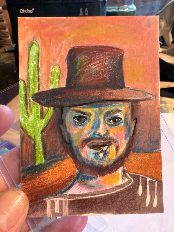 Chuck aceo art card