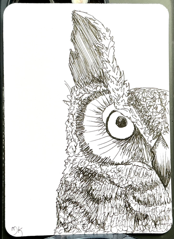 Who? Me? aceo art card