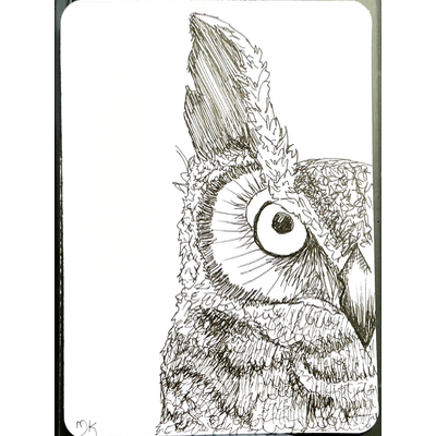 Who? Me? aceo art card thumbnail 1