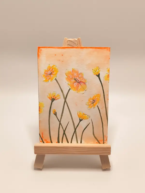 Sunlit Blooms aceo art card