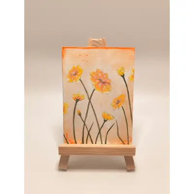 Sunlit Blooms aceo art card thumbnail 1