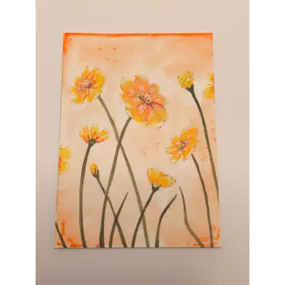 Sunlit Blooms aceo art card thumbnail 3