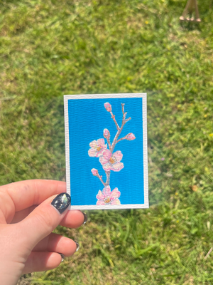 Cherry Blossom Stem aceo art card thumbnail 1
