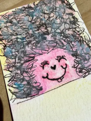 The Floof | Little Weirdos Collection aceo art card thumbnail 3