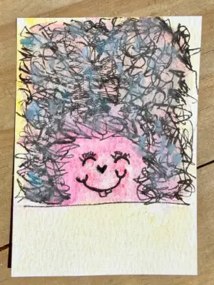The Floof | Little Weirdos Collection aceo art card thumbnail 1