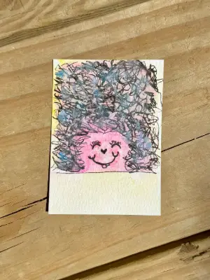 The Floof | Little Weirdos Collection aceo art card thumbnail 2