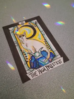 The High Priestess aceo art card thumbnail 1