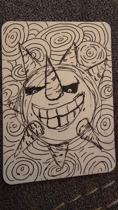 Fan Art Soul Eater Sun aceo art card