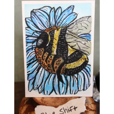Blue Shift aceo art card thumbnail 1