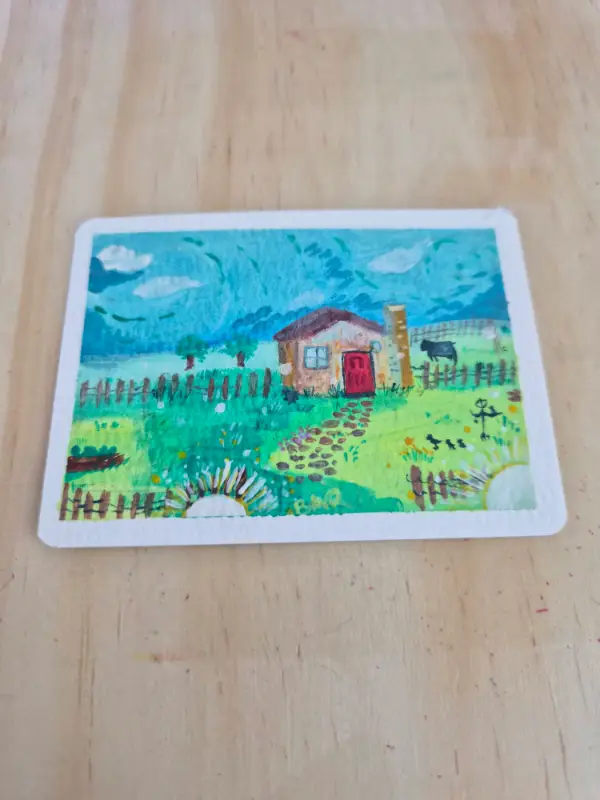 Off Grid aceo art card