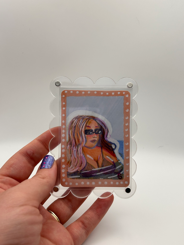 Framed: Sunshine and LollyPops aceo art card