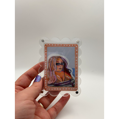 Framed: Sunshine and LollyPops aceo art card thumbnail 1