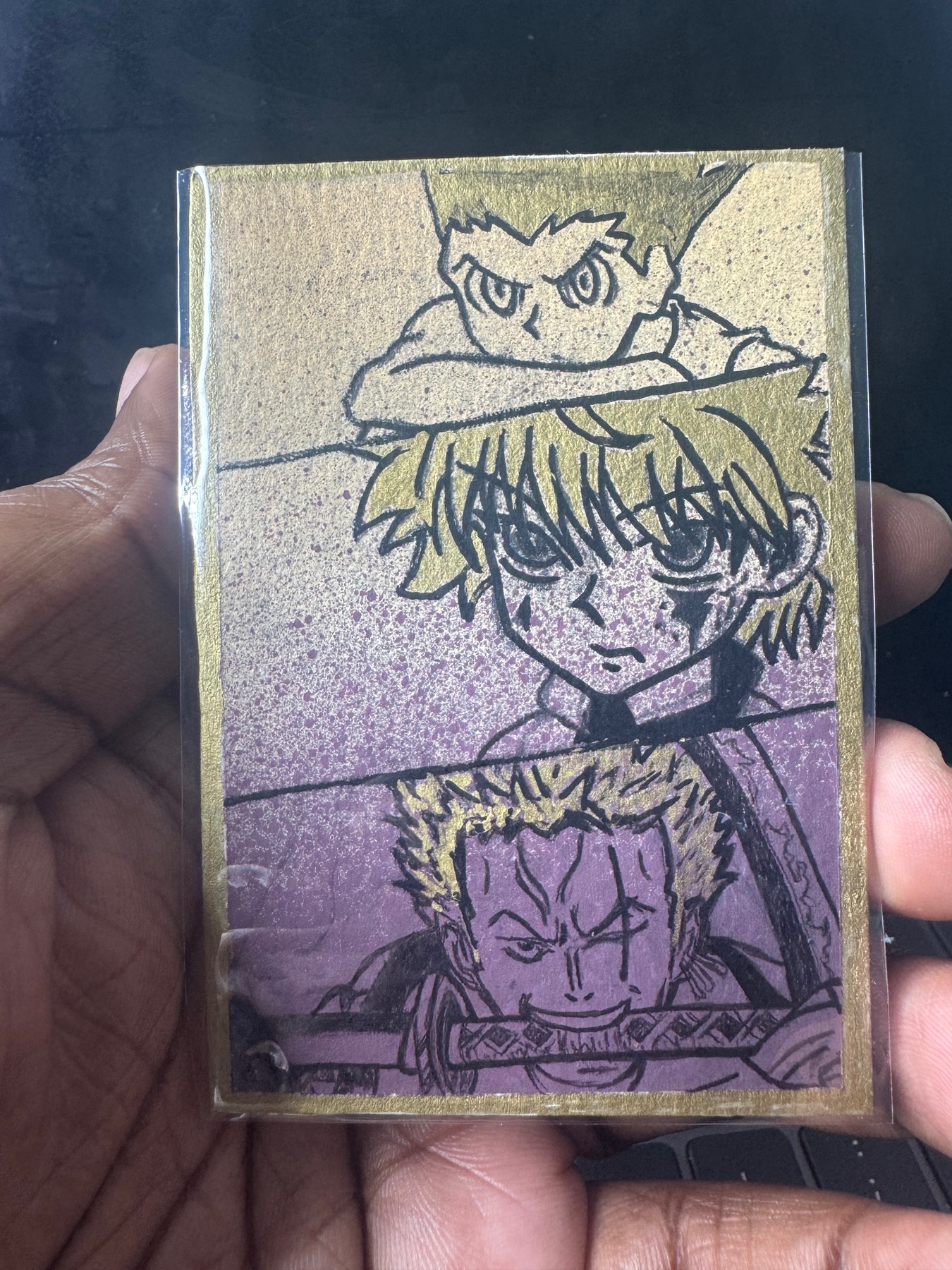 “Golden Hair” Original Hand painted ACEO aceo art card