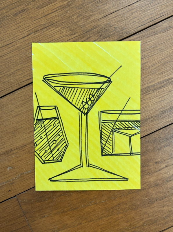 Three Rounds aceo art card