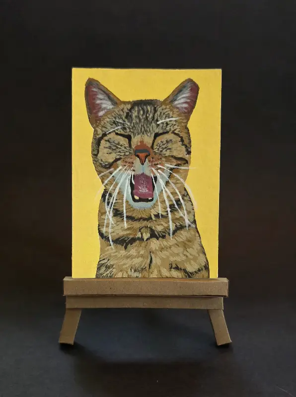 Sleepy Cat — Card 8 of 9 | by ArtsyyCarly aceo art card