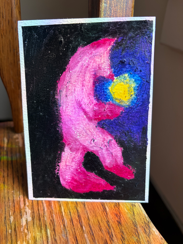 Holding You aceo art card