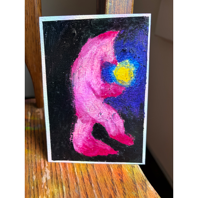Holding You aceo art card thumbnail 1
