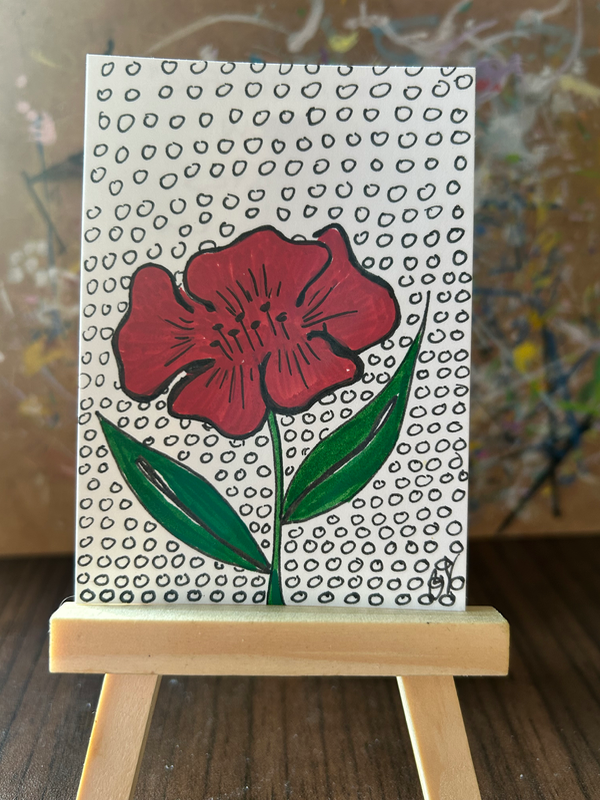 Through the fog aceo art card