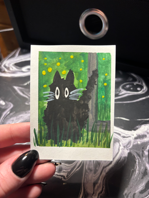 Spooky baby aceo art card thumbnail 2