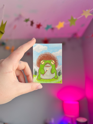 Frog Ross aceo art card thumbnail 1