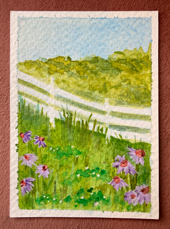 Almost My Sister’s House aceo art card