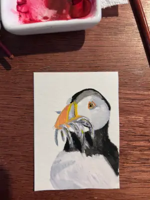 Afternoon Snack aceo art card thumbnail 1