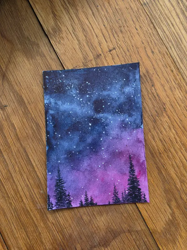 Clear Night aceo art card
