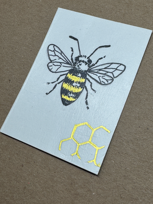 Honeycomb Landing aceo art card thumbnail 3