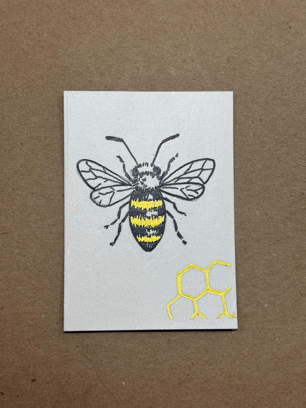 Honeycomb Landing aceo art card