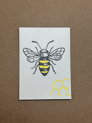 Honeycomb Landing aceo art card thumbnail 1