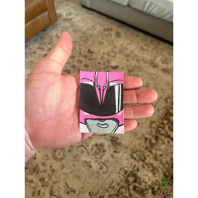 OG Pink Ranger aceo art card thumbnail 2