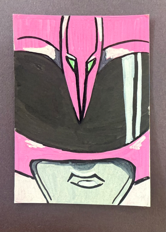OG Pink Ranger aceo art card